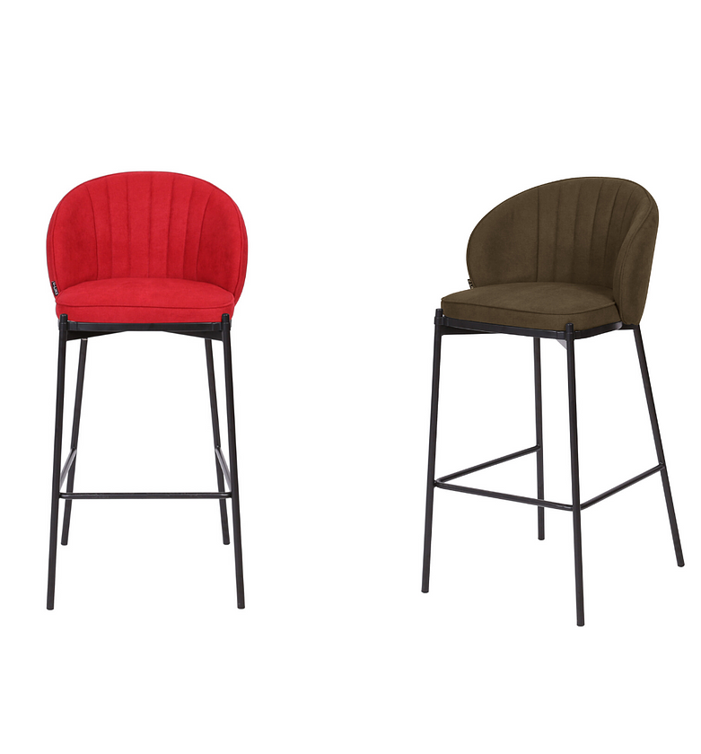 Fabric bar stool image