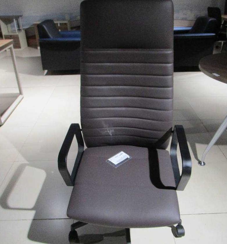 SWIVEL CHAIR, PU, HIGH BA image