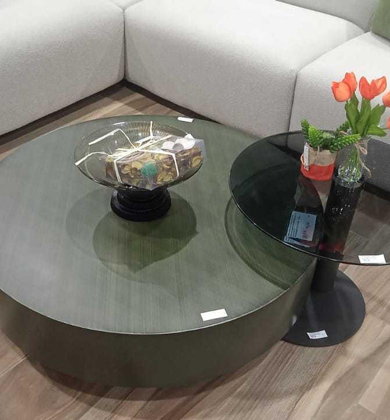 Coffee table +end table bronze image