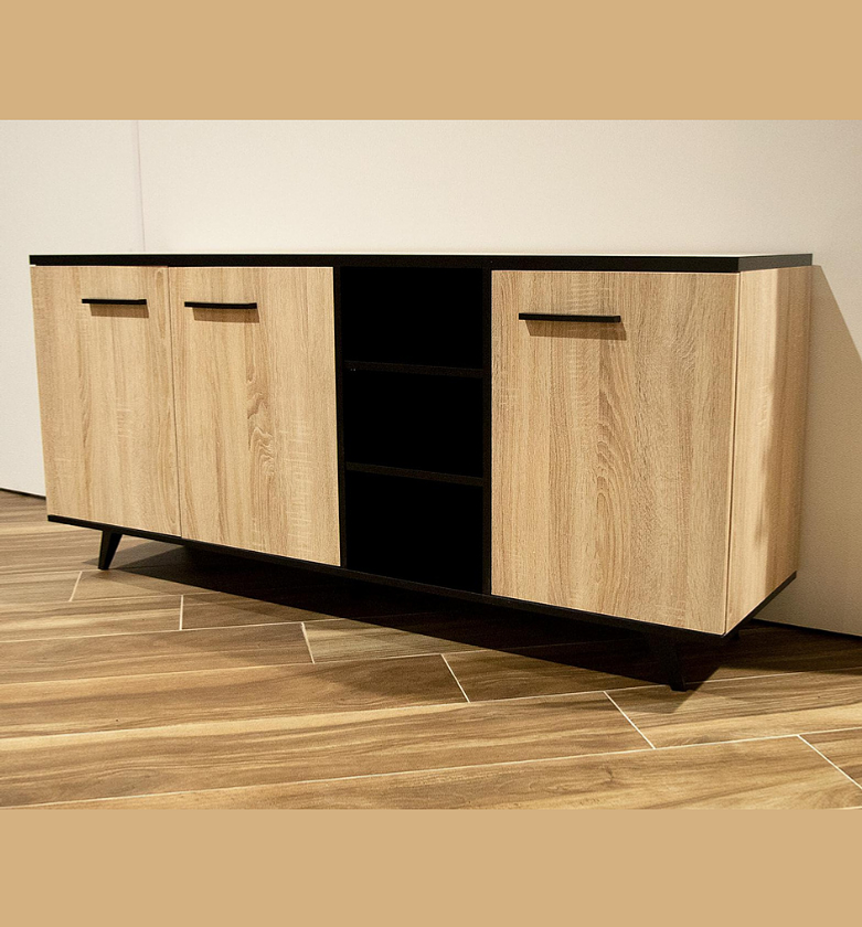 3-Door Enfilade – Sleek Storage Unit 161x73x44 cm image