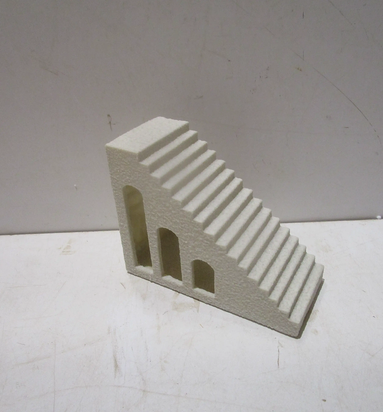 Stairs decor resin beige full image