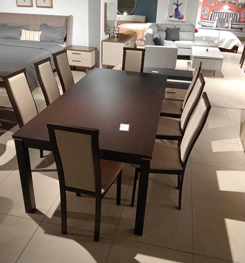 Dining table + 8*chairs beech image