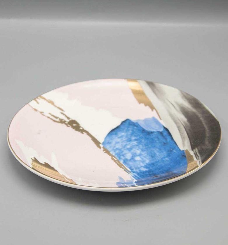 10“  ROND PLATE
W BROWN B image