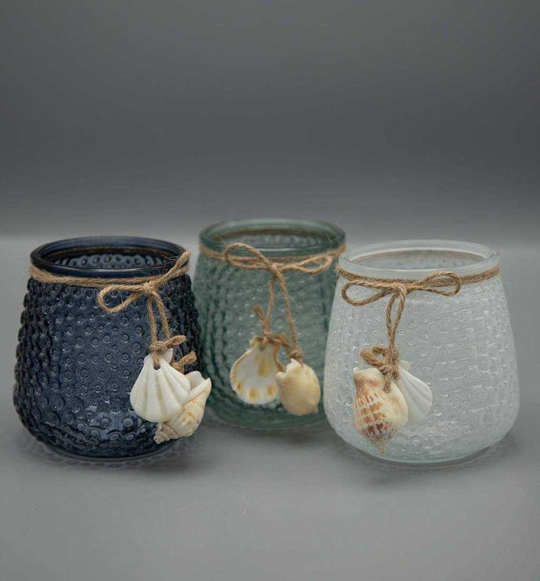 Tealight holder 10cm 3ass image