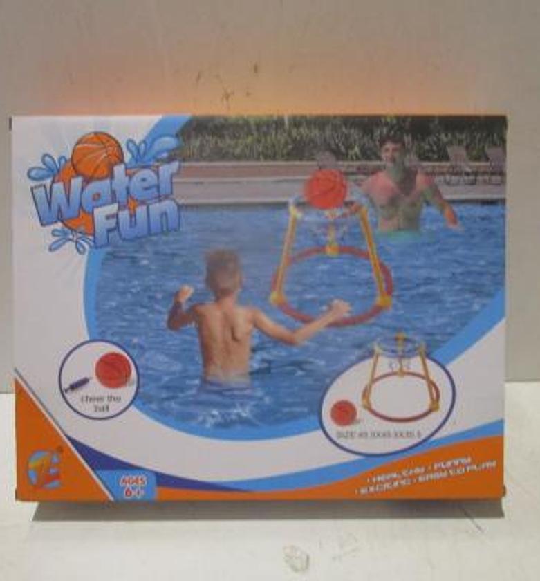 Water basketball 1inflator+1hoop+1ball plastic image