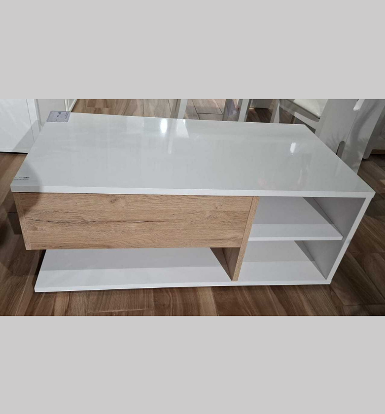 Elara Glossy White Coffee Table image