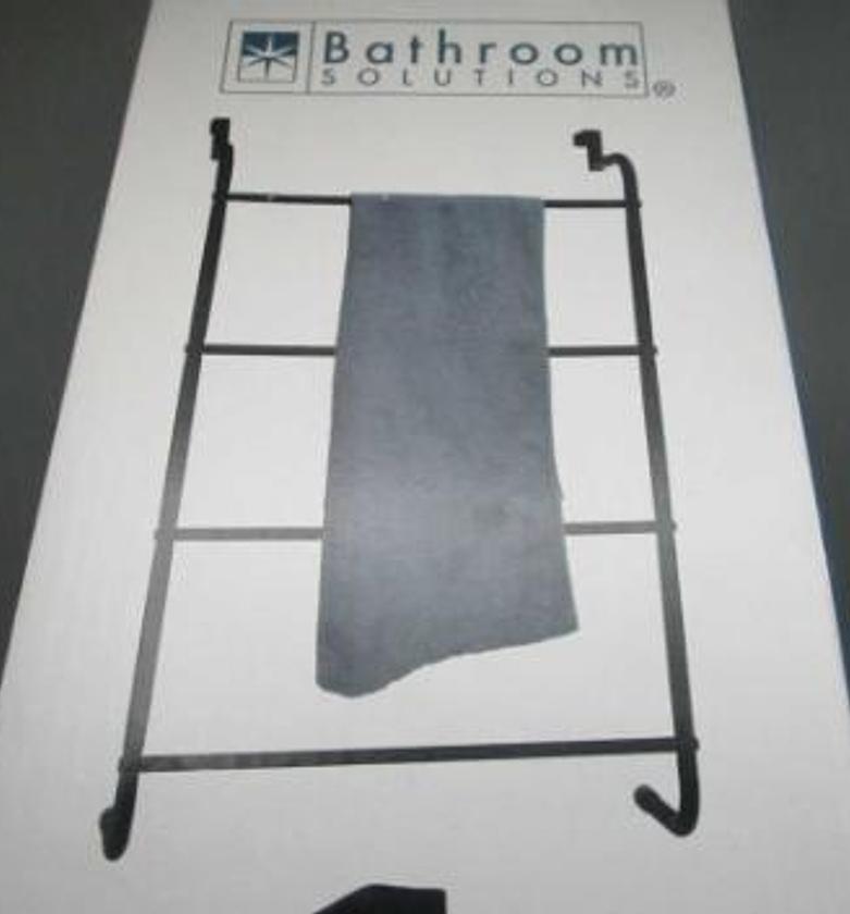 Rack towel metal black #ref:c80621450# image