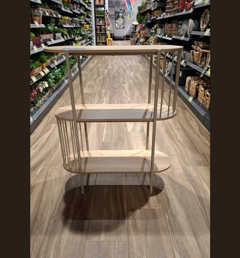 Bookshelf, 3 levels melamine, image