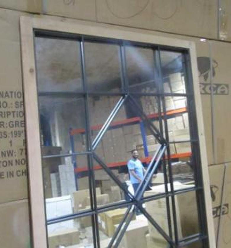 MIRROR WOOD/METAL 71X165  image