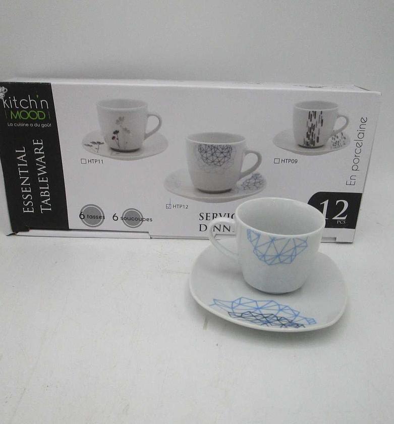 12pcs square  coffee setp image