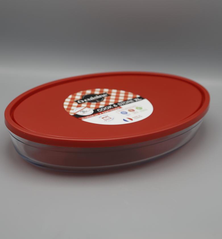 Plat  four ovale avec cou image