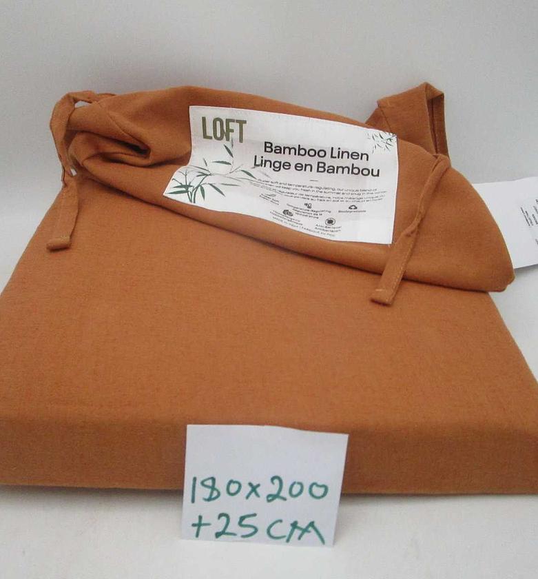 Fitted sheet - plain brown image