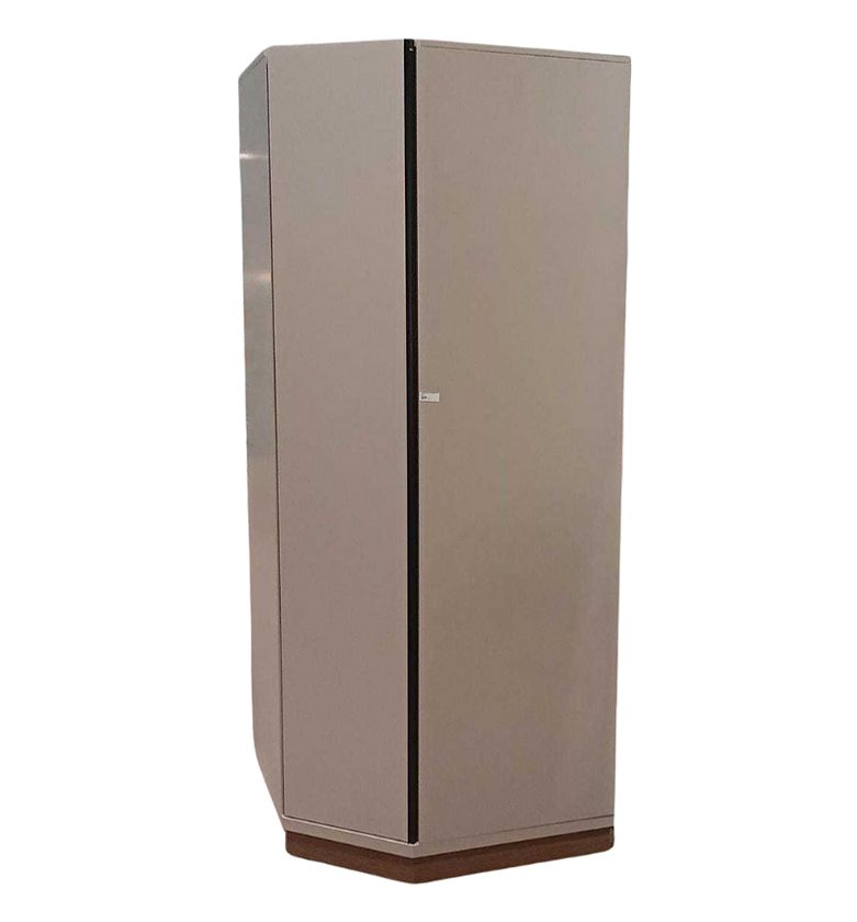 Corner Wardrobe Module with Door – Wood Cappuccino Finish image