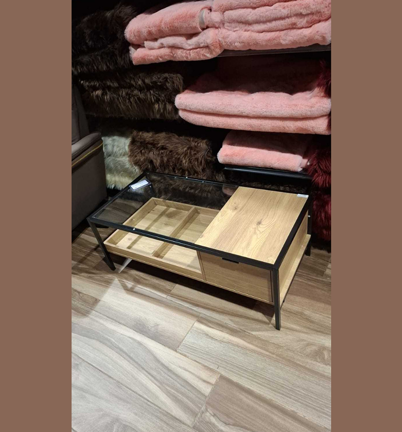 Coffee table melamine, iron image