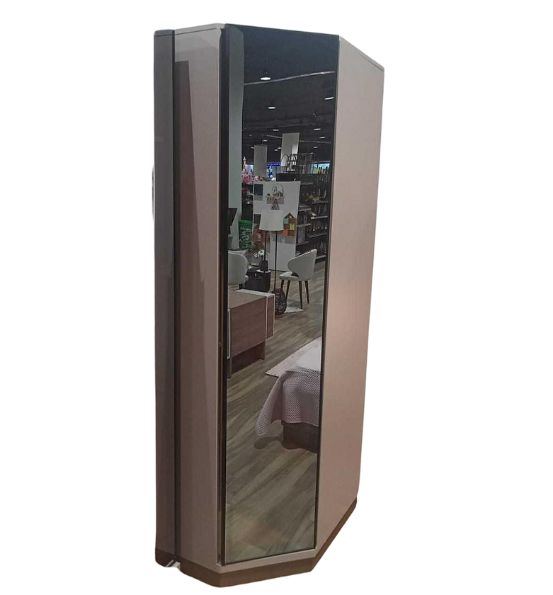 Corner Wardrobe Module with Glass Doo image