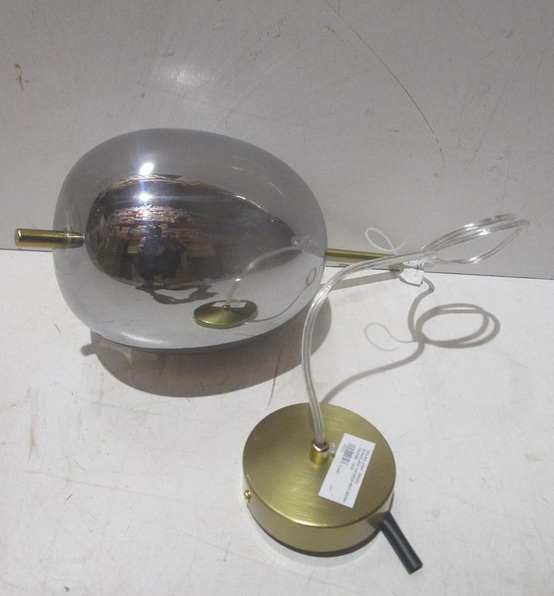 Ceiling light smoke iron/glass image