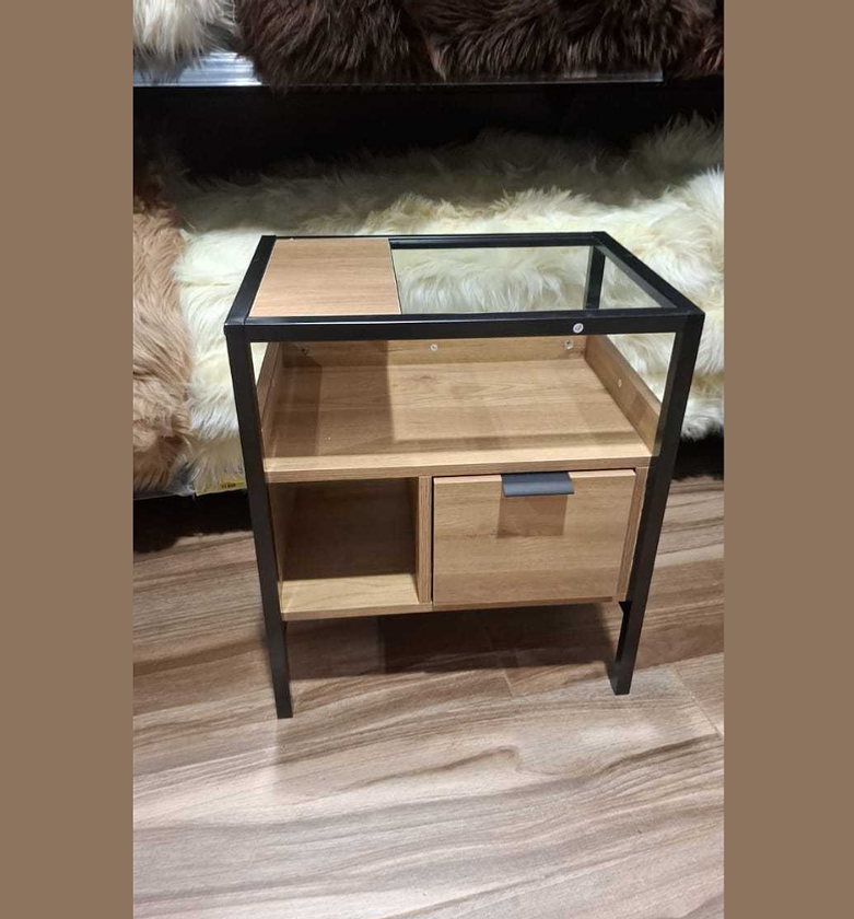 End table melamine, iron frame image