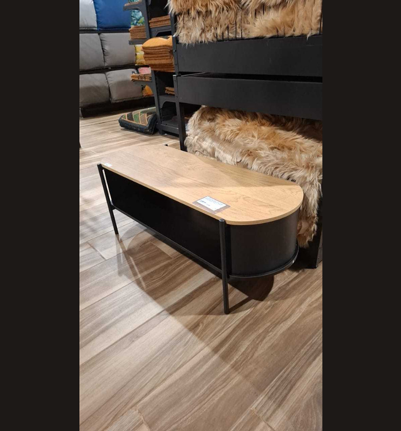 Tv stand melamine, iron frame image