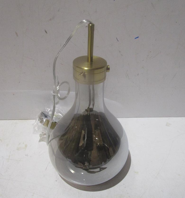 Ceiling light smoke iron/glass image