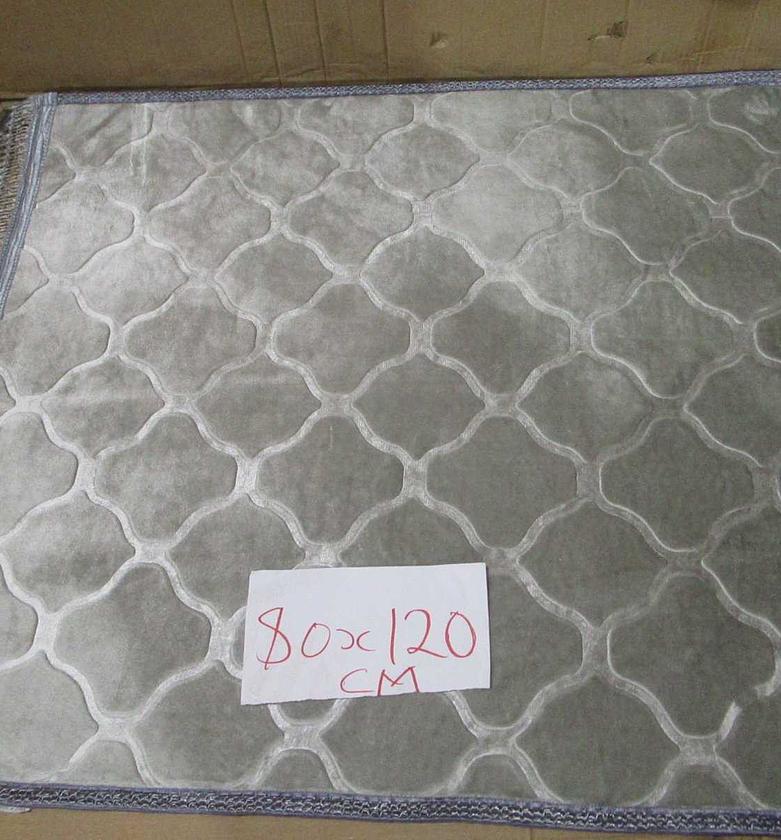 Carpet polyester light gray80x120 image