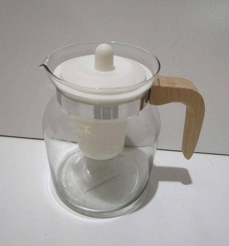 Teapot glass 1500ml white image