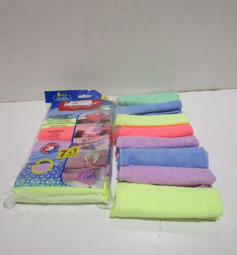 Microfiber cloths 8pcs size:30*30cm image