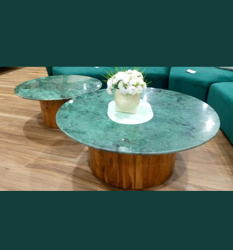 Set of 2 Coffee Tables – Modern Nesting Design image