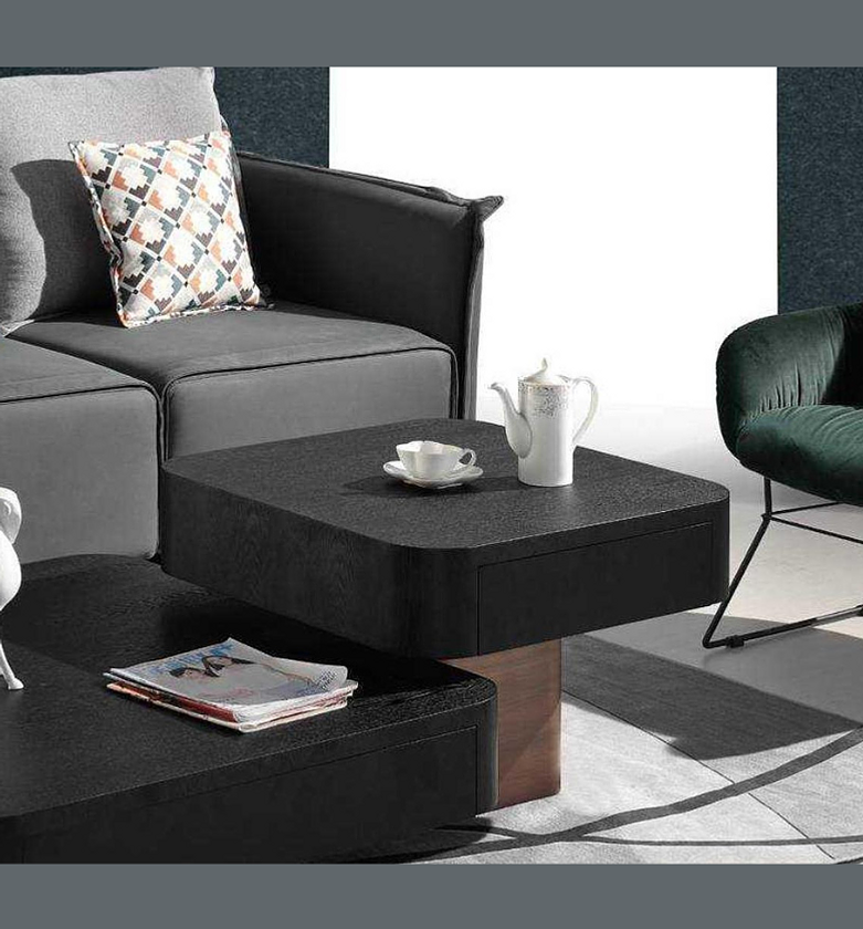 Side Table Black & Bronze – 700x700x500 mm image