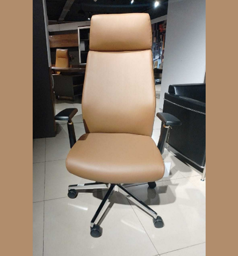 Office chair back:dk brown image