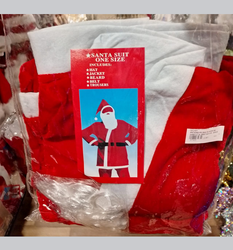 Santa suit(man) set of 5pcs image