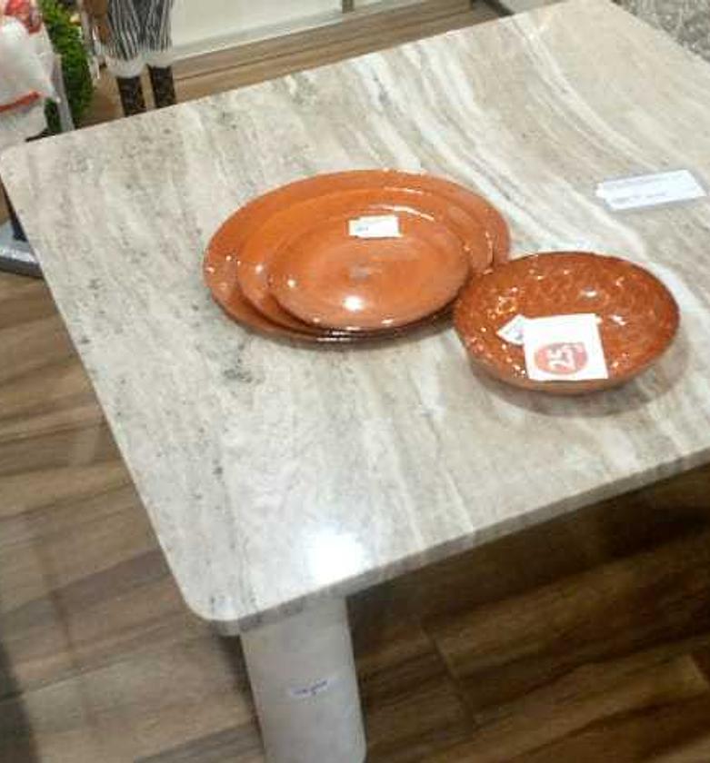 Coffee table beige in marble image