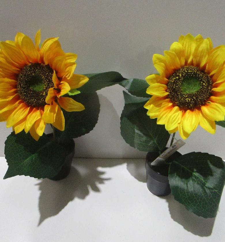 Artificial sunflower in pot image