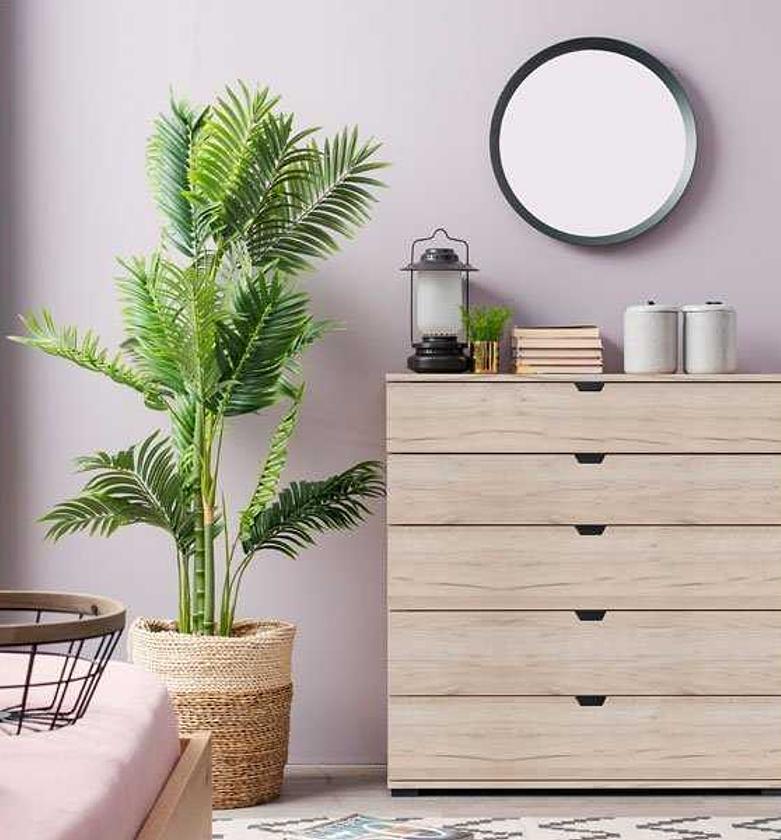 Cabinet 5 drawers grey oak image