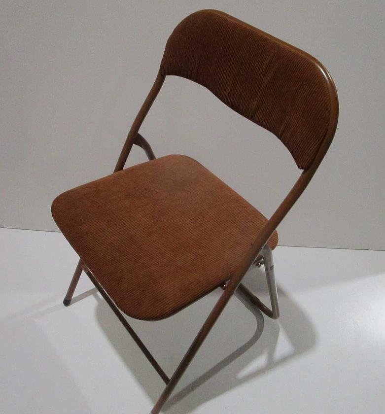 Folding chair ribcord brown image