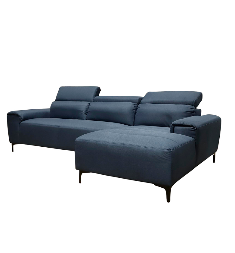 Corner Sofa with Chaise – Blue image