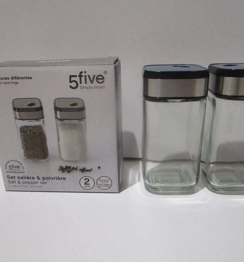 Jars lot s/p x2 glass+ss image