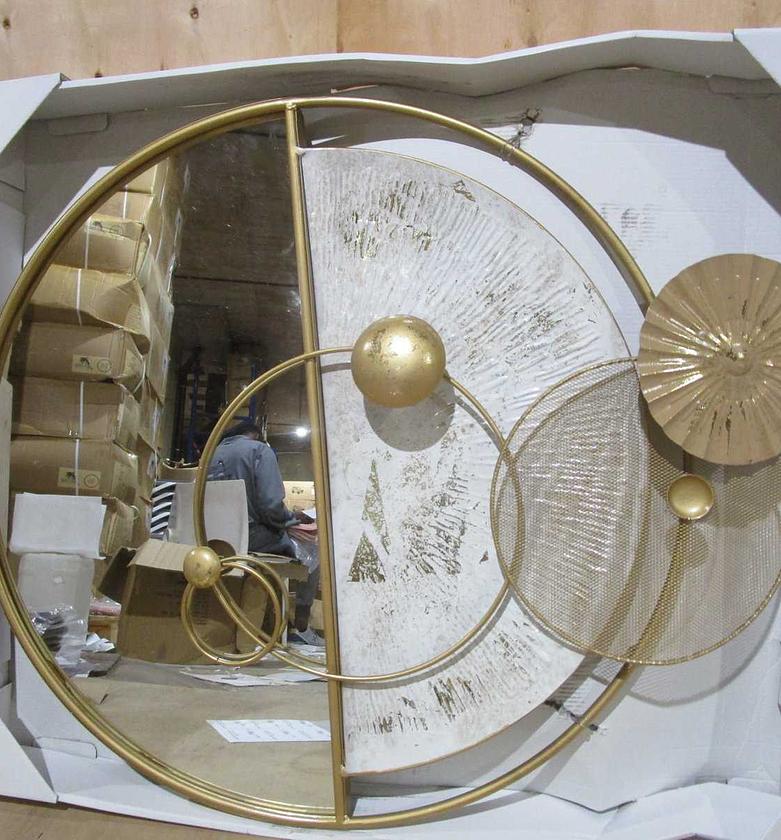 Mirror metal wall decor   image