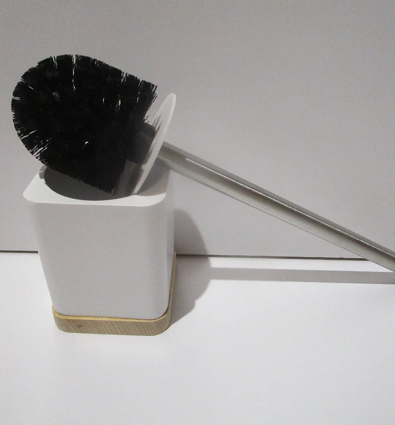 Toilet brush white resin natur image