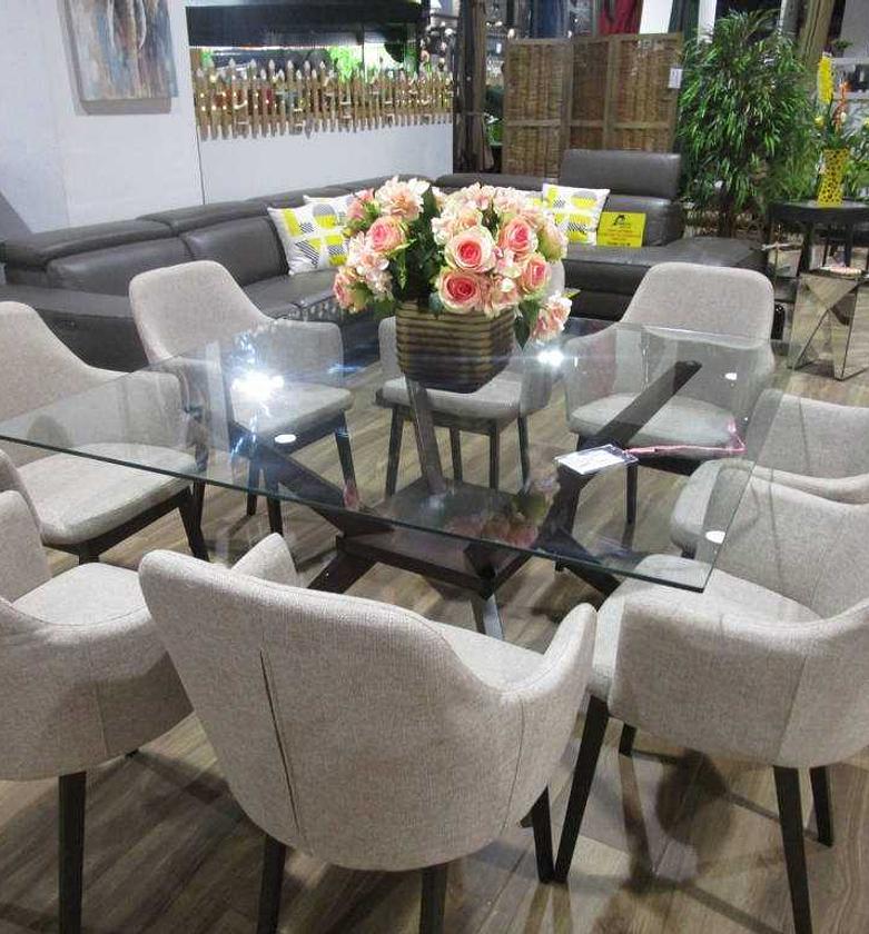 Dining table +8*chairs clear image