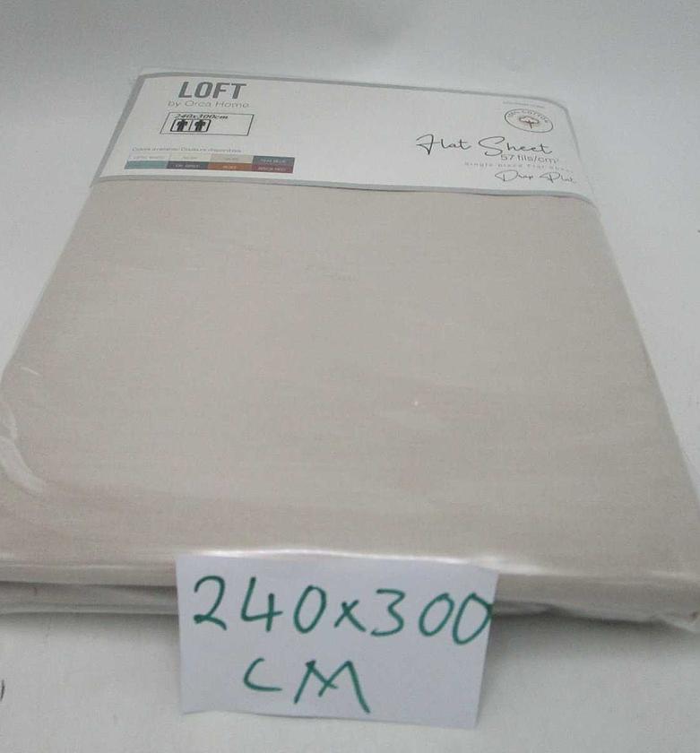 Flat sheet plain col (100 image