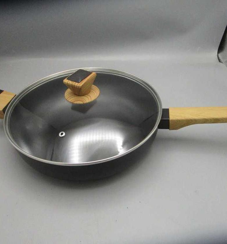 Deep frypan 28cm pressed aluminium image