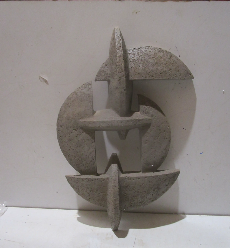 Decor resin geometry wall image