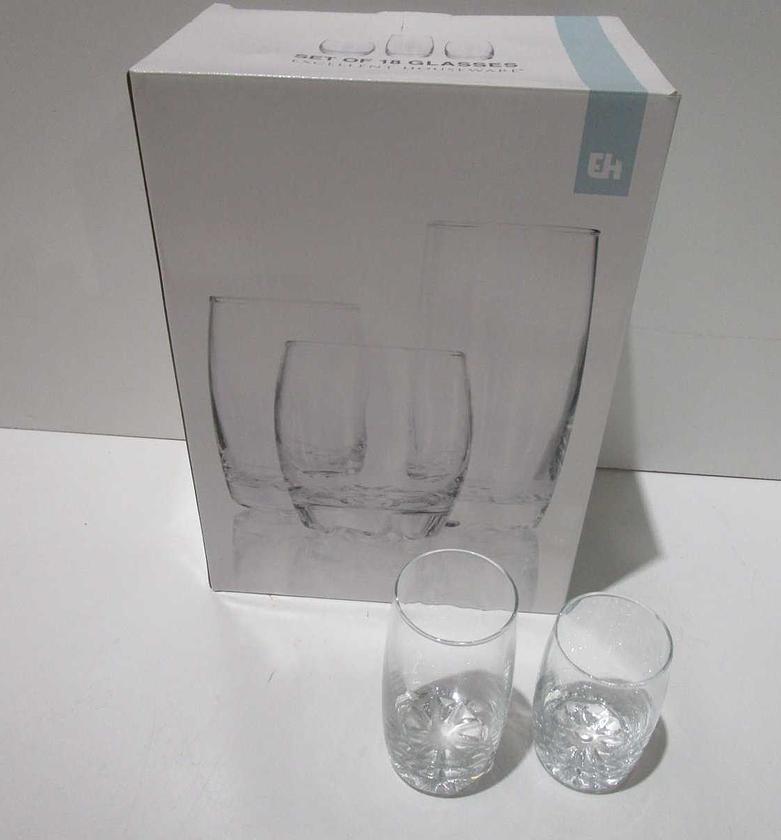 Drinking glass set 18pcs image