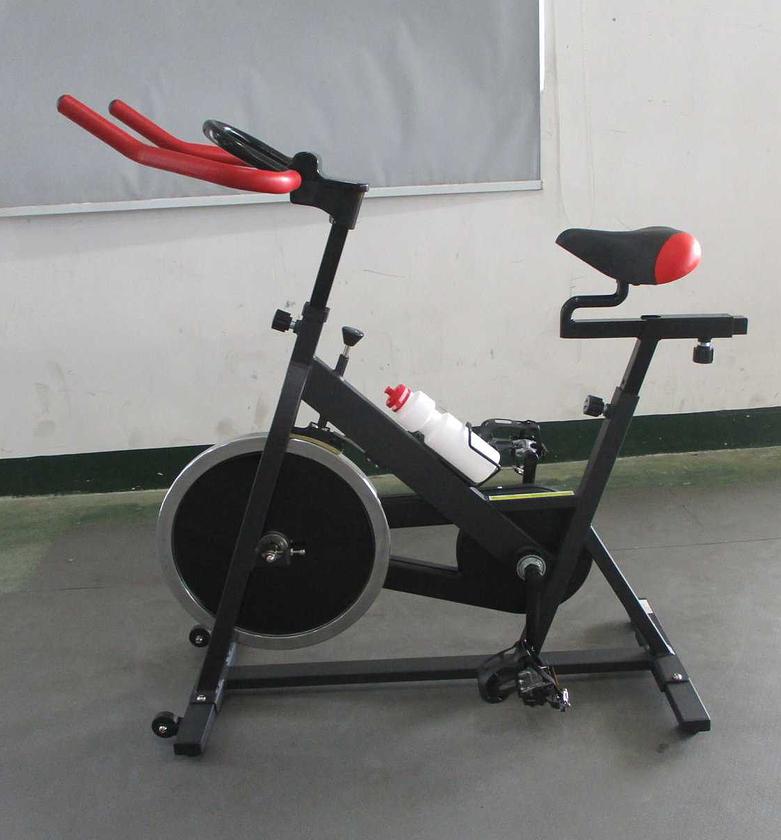 Spinning bike black/red magnetic image