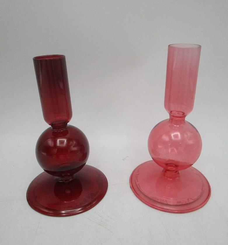 Candleholder glass 14cm 2ass image