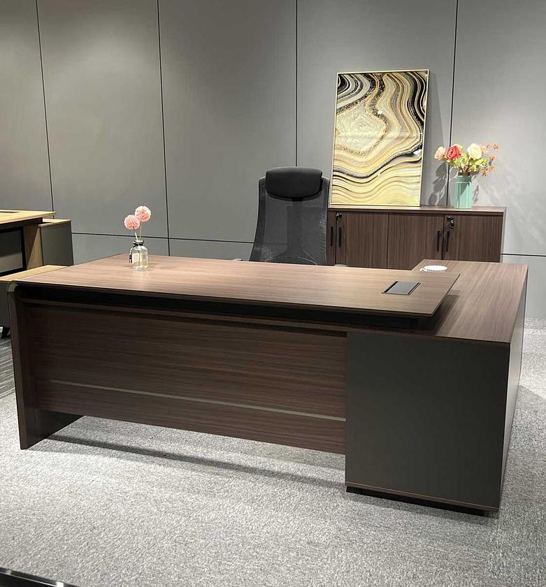Executive desk na red oak image