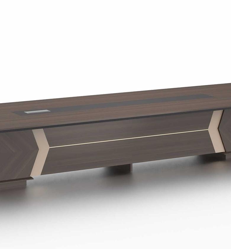 Meeting table na red oak image