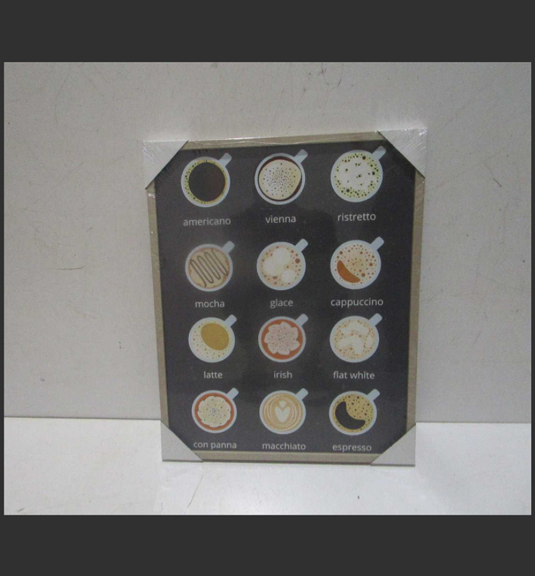 Canvas printed with mdf back image