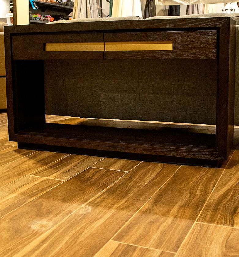 Stylish oak console image