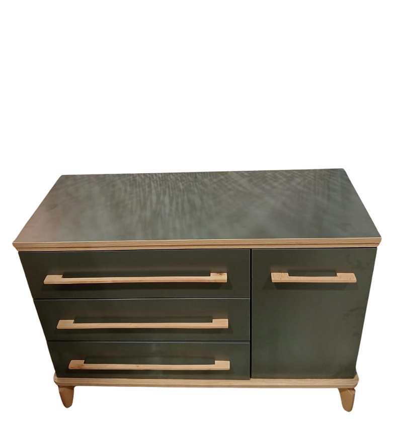 Loft Baby Dresser – Anthracite & Walnut Finish image